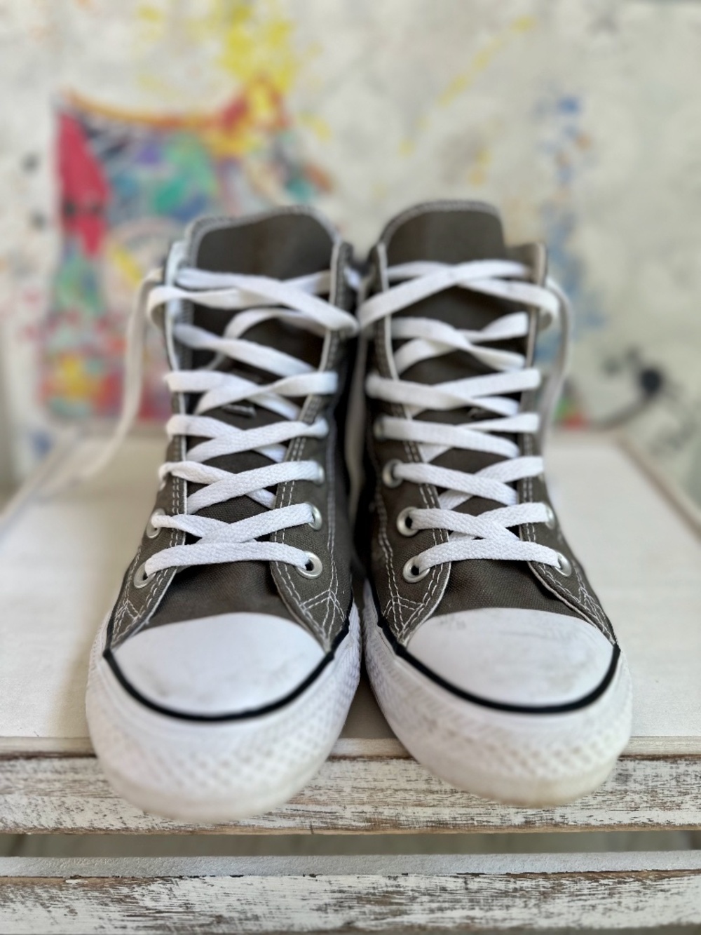 👟 Converse Chuck Taylor All Star High Top Sneakers – Men's Gray Canvas 👟